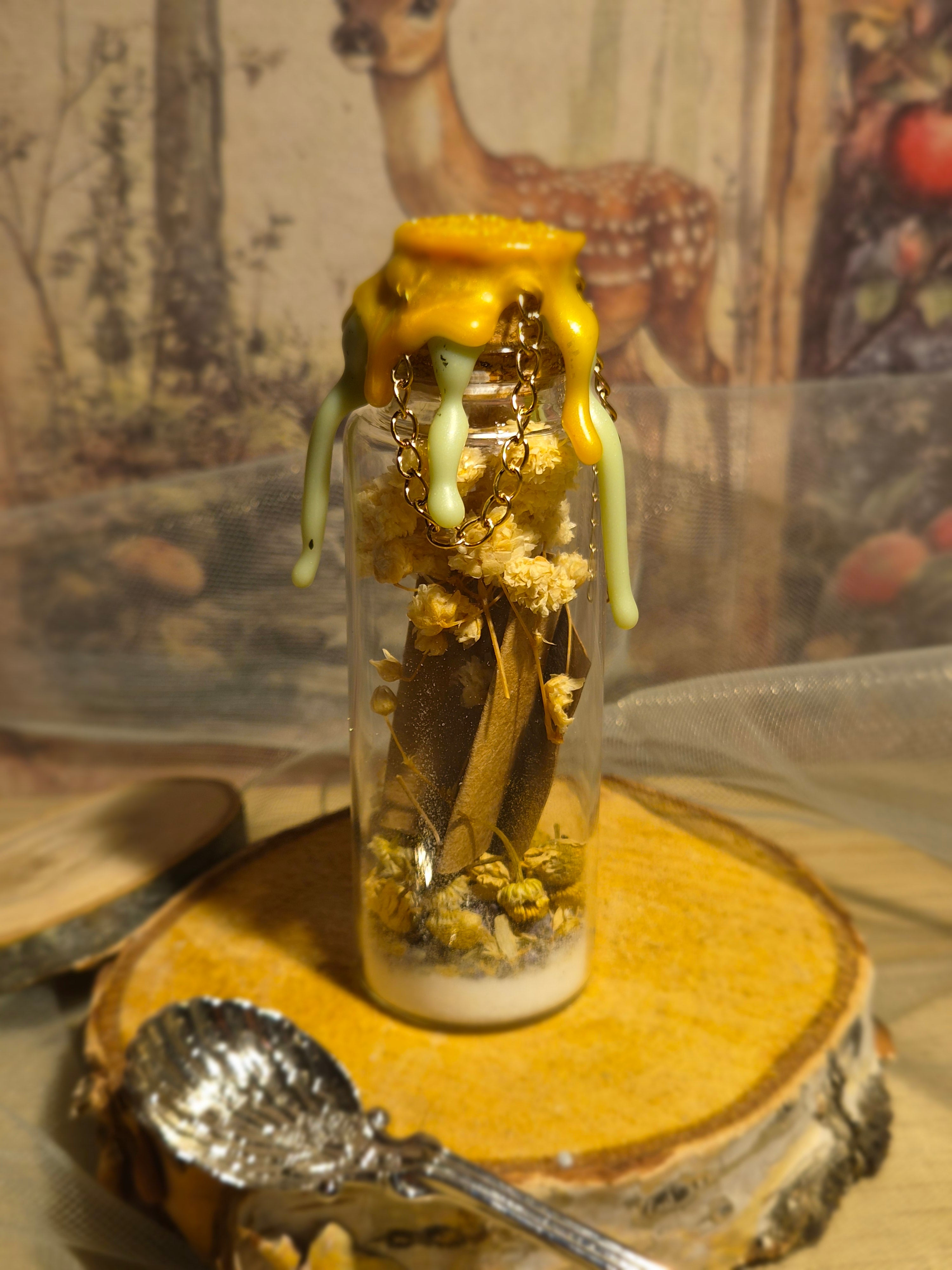 Spell jar - Harmonie du foyer avec chaîne